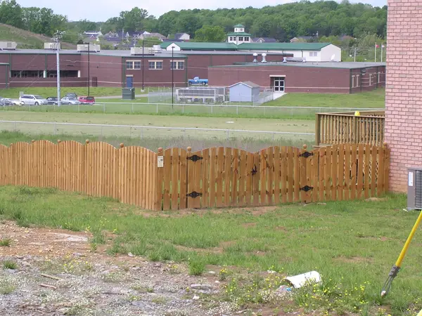 Arched Top Picket Fence With Ball Caps 5