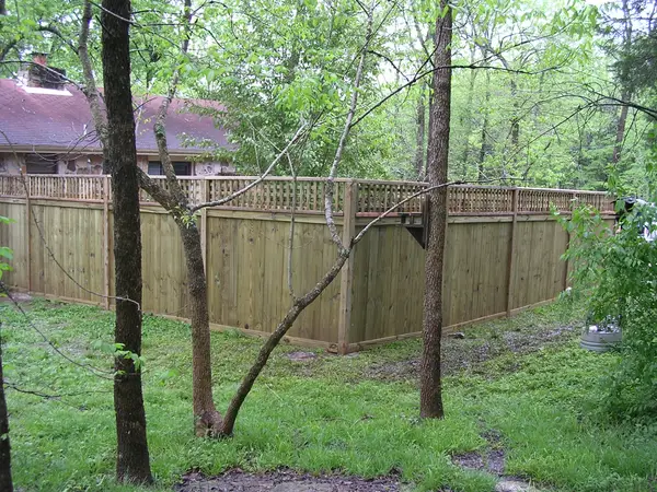 Custom Lattice Top Privacy Fence 14